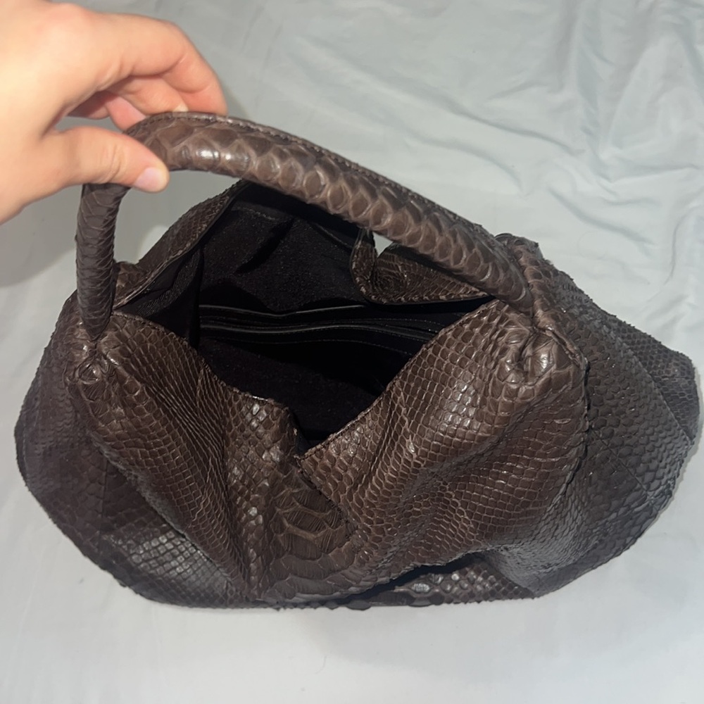 Byron New York Genuine Python Large Hobo Bag - image 4
